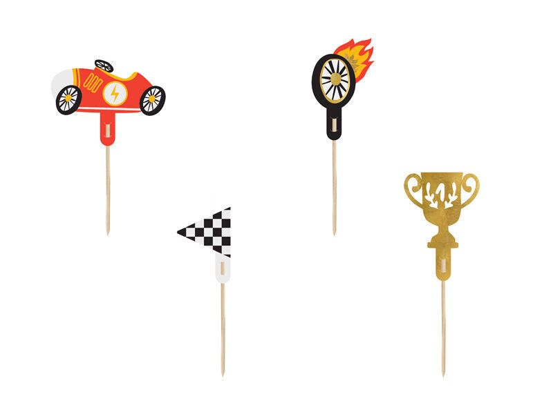 Οδοντογλυφίδες με Αυτοκίνητα  Rallye / 4 τεμ.