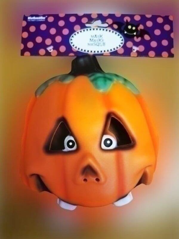 Παιδική πλαστική  Μάσκα  Halloween 3 σχέδια 17.3 x 18.4 εκ. - 1 τεμ
