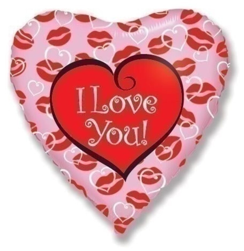 Μπαλόνι φοιλ 18 I love You Lips /46εκ