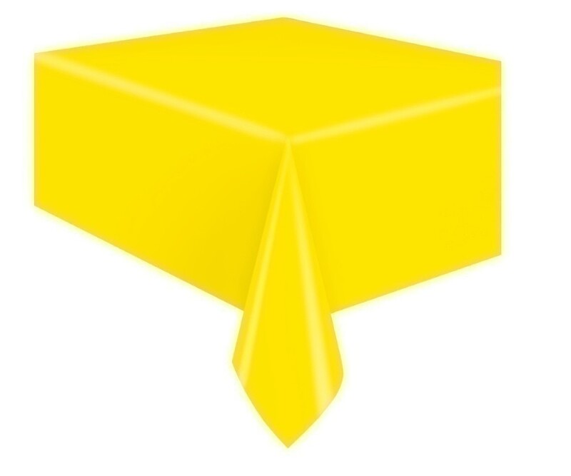 Τραπεζομάντηλο Πλαστ. Κίτρινο /Yellow  137 x 274 εκ
