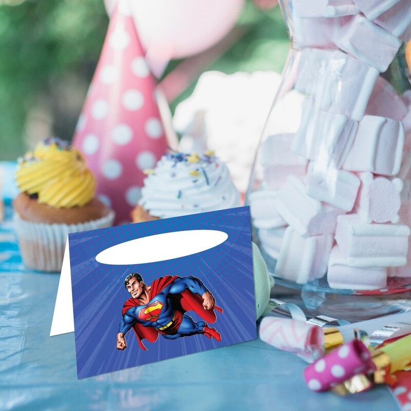 Καρτελάκι Μπουφέ Superman/ 6τμχ