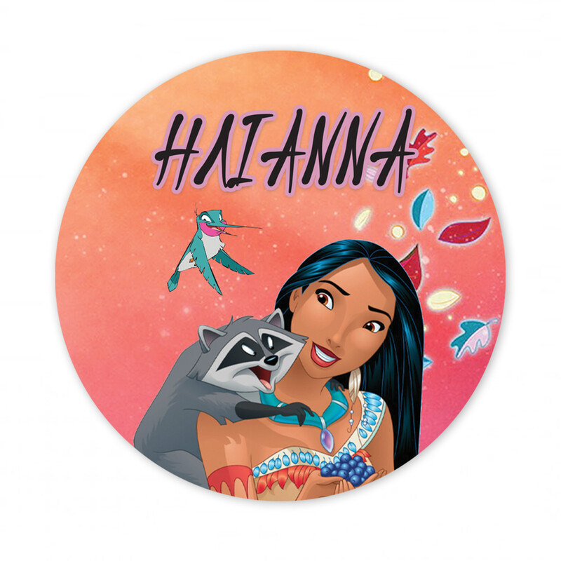 Αυτοκόλλητο με όνομα Pocahontas 27cm