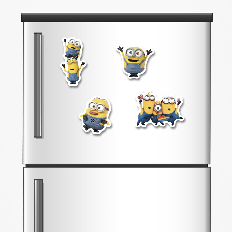 Ξύλινα μαγνητάκια Minions 5cm/ 4τμχ