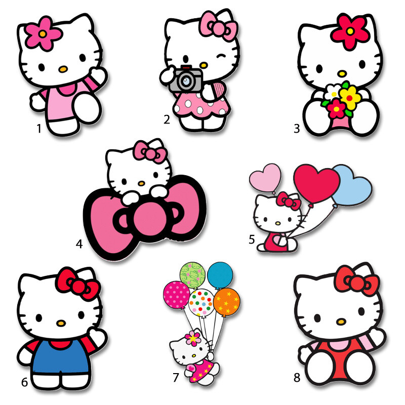 Διακοσμητική φιγούρα Hello Kitty 10cm Ξύλινη/1τμχ