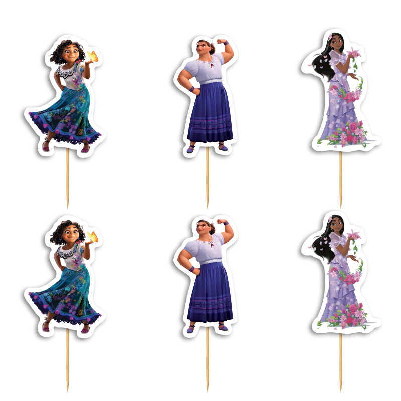 Cupcake toppers Encanto 10cm / 8τμχ