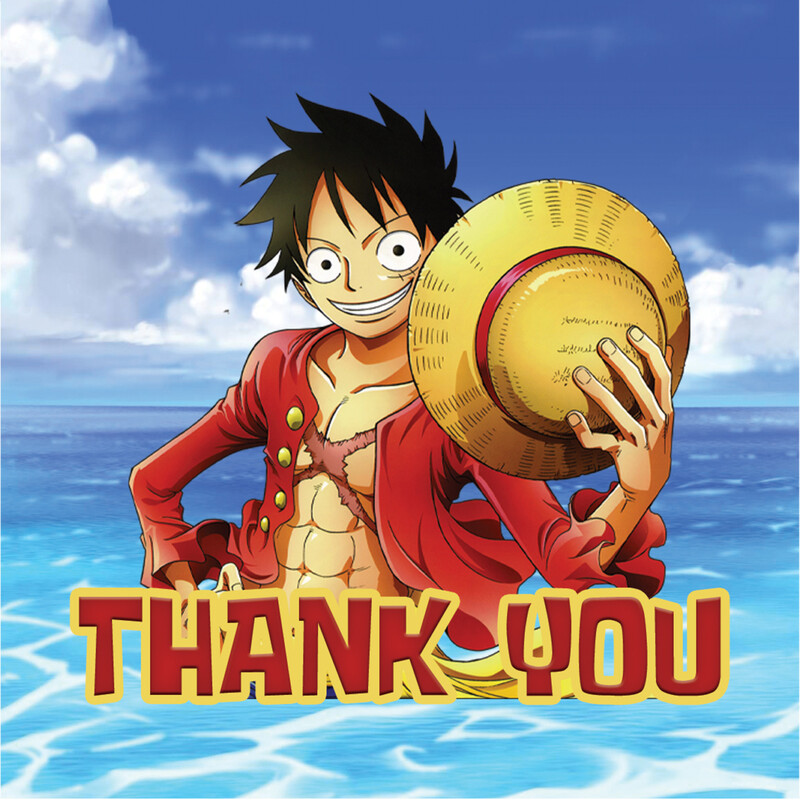 Σουβέρ χάρτινο One Piece / 8τμχ