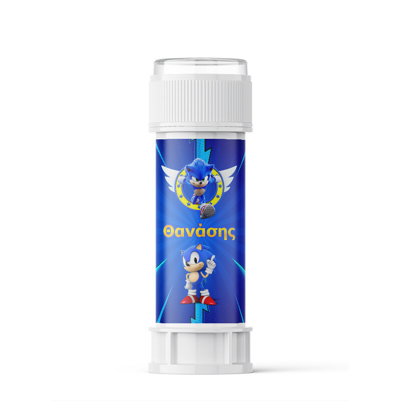 Σαπουνόφουσκες με όνομα Sonic