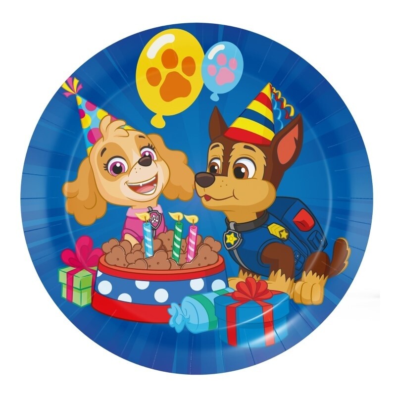 Πιάτα Χάρτινα 18εκ Paw Patrol / 8 τεμ.