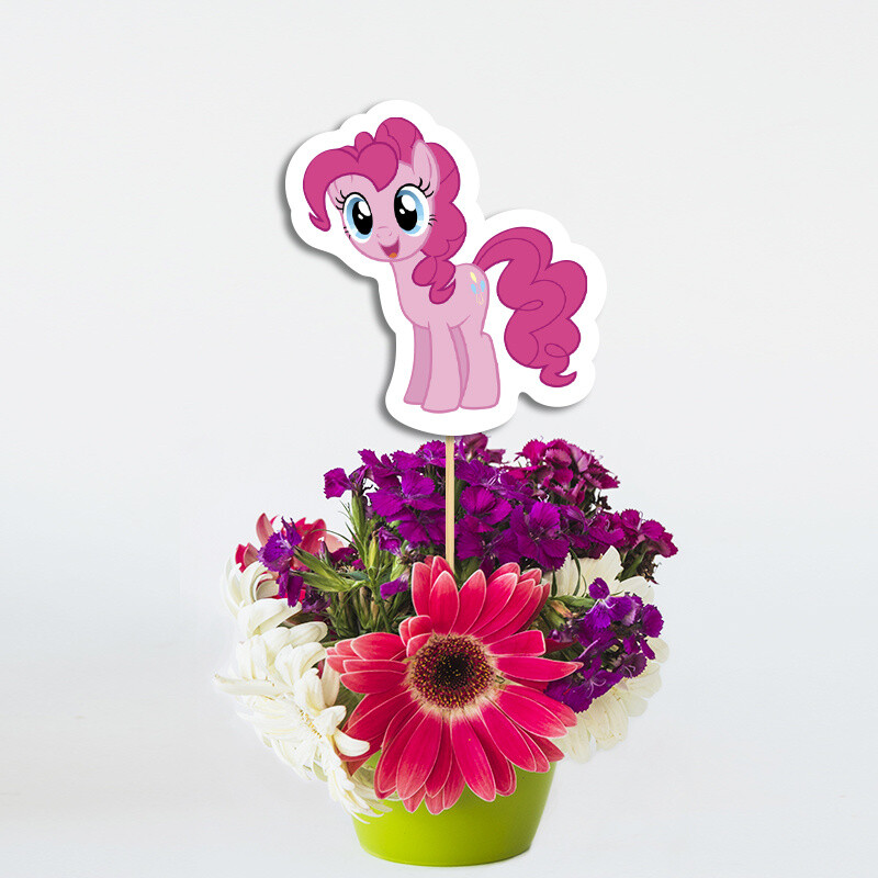 Διακοσμητικό Τοππερ My Little Pony χάρτινο για τον Μπουφέ/ 20cm