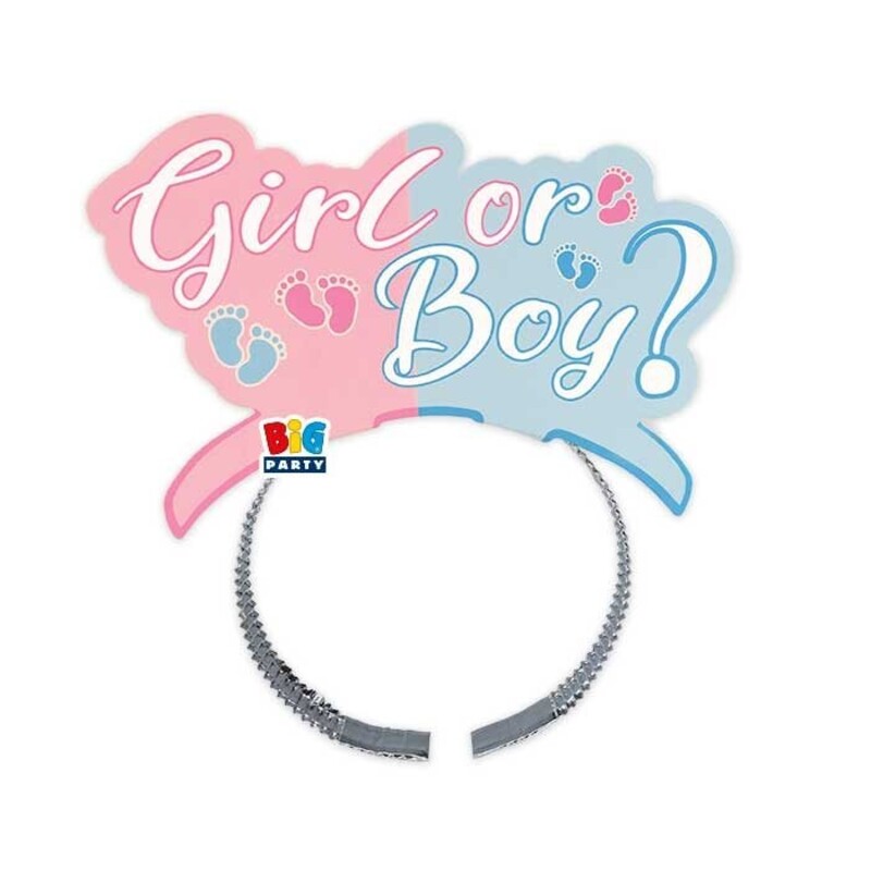 Στέκα Χάρτινη Baby Boy or Girl/ Gender Reveal / 4 τεμ.