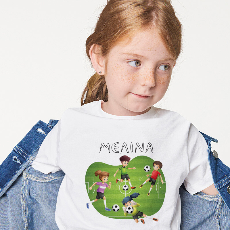 Παιδικό T-shirt Ποδόσφαιρο για κορίτσι με όνομα