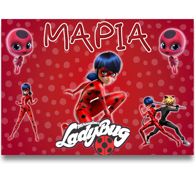 Σουπλά χάρτινο με όνομα Miraculous LadyBug / Α3 (29.7cm * 42cm)