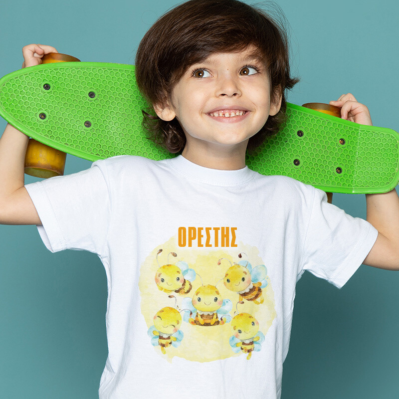 Παιδικό T-shirt Μέλισσα με όνομα