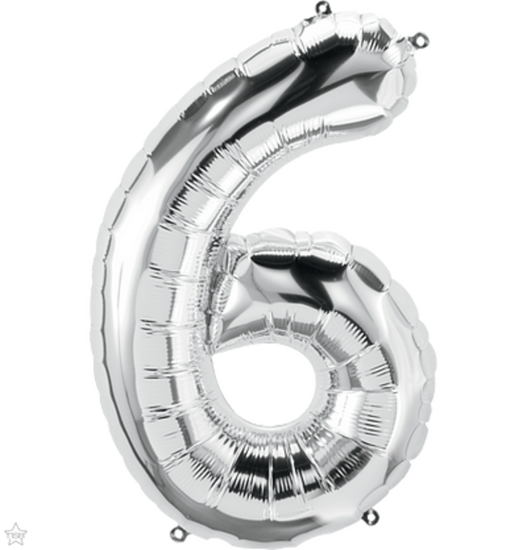 Φοιλ Super Shape Νούμερο 6 Ασημί / 86εκ Ύψος
