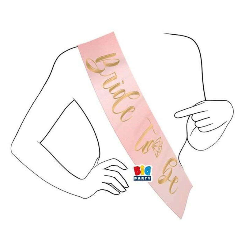 Κορδέλα Ροζ  Χρυσό Bride to be/bachelor party/ 168X10 εκ