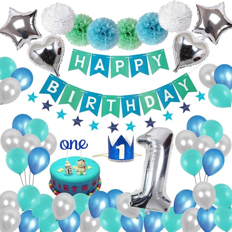 1st Birthday Blue King