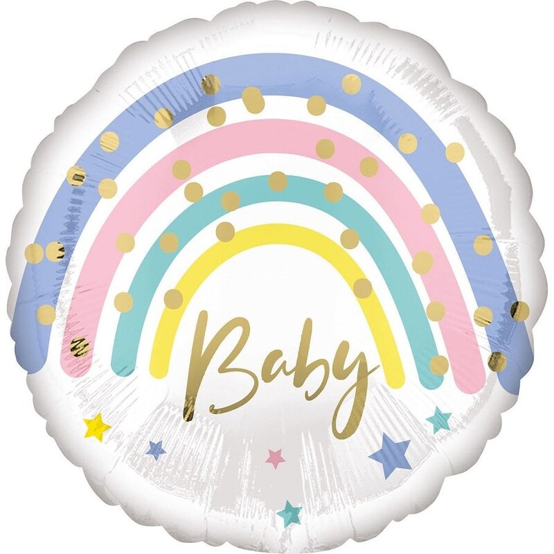 Μπαλόνι Φοιλ 17 Pastel Rainbow/ουράνιο τόξο Baby / 43 εκ