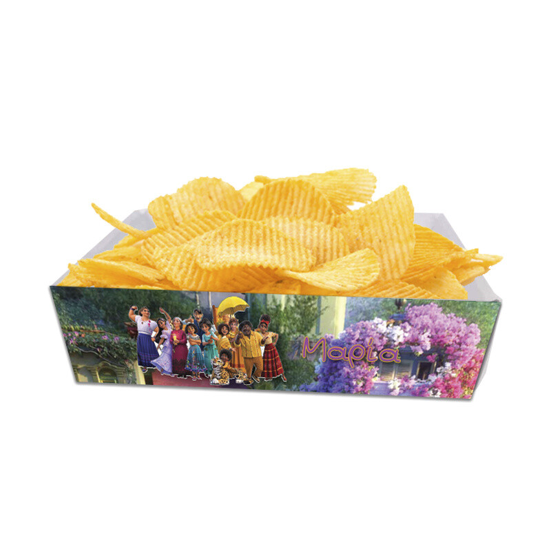 Κουτάκια για πατατάκια Encanto με όνομα 8τμχ/ 15cmx10cmx4cm