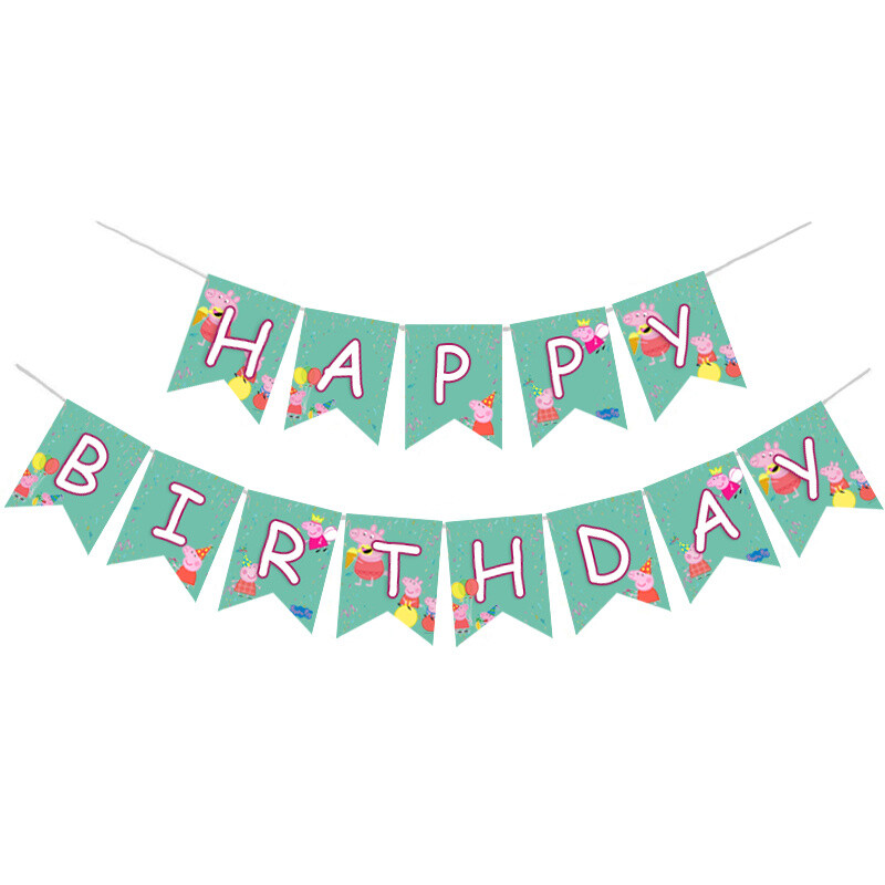 Γιρλάντα Γράμματα Peppa Pig Happy Birthday