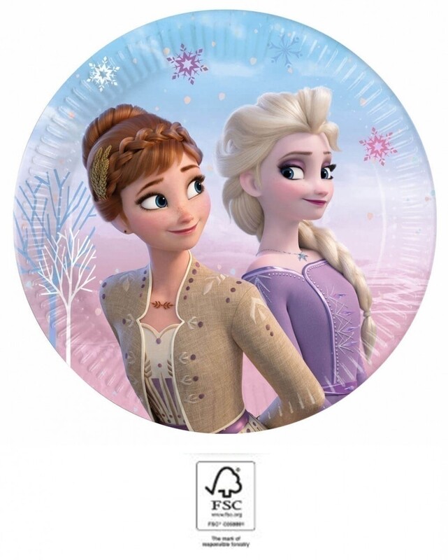 Πιάτα χάρτινα φαγητού Frozen 23cm/8τεμ