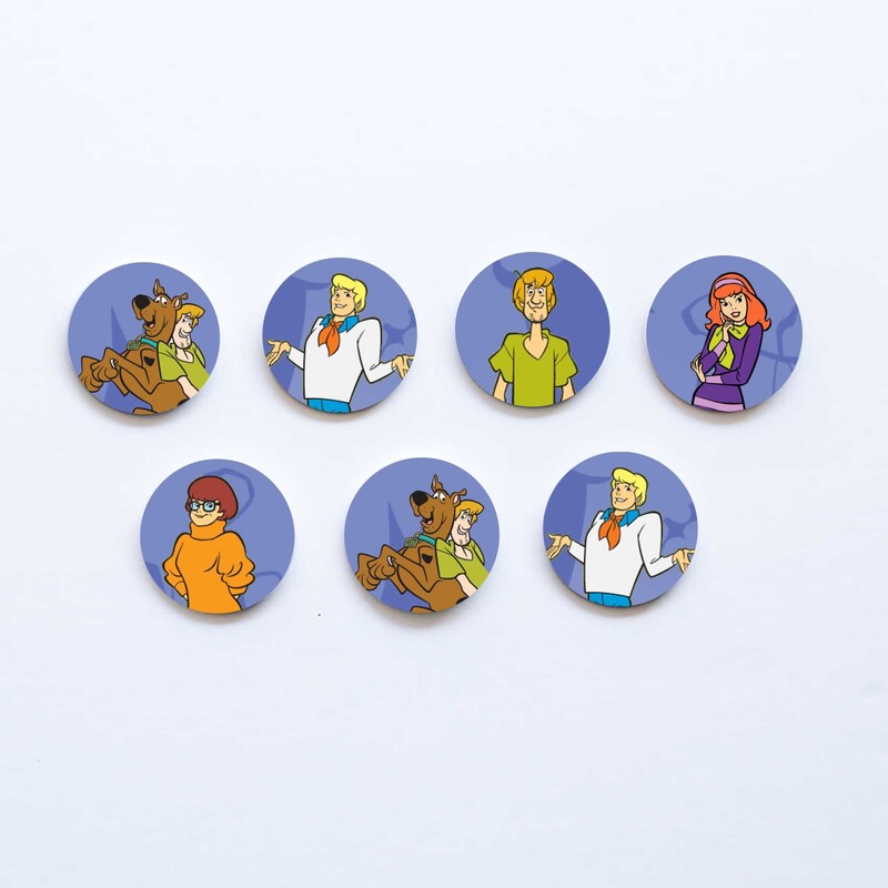 Ξύλινες Κονκάρδες Scooby-Doo / 8τμχ