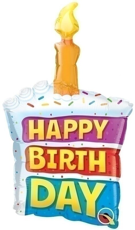 Μπαλόνι Φοιλ Μίνι Σχήμα 14 Birthday  Cake & Candle / 36 εκ