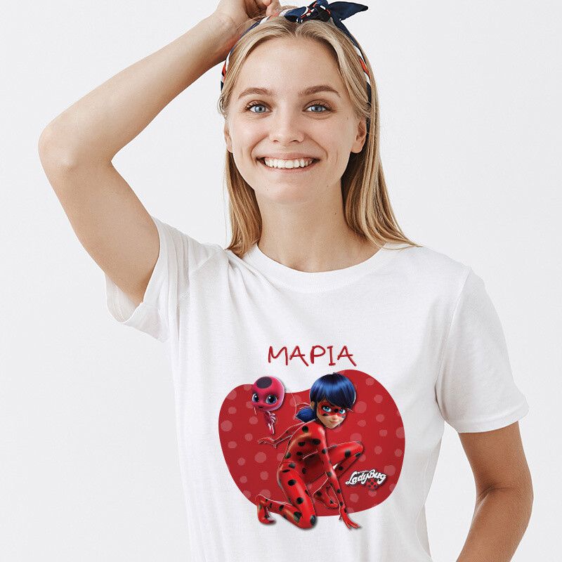 Γυναικείο T-shirt Miraculous Ladybug για την Μαμά με όνομα