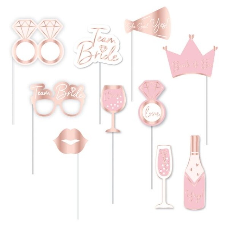 Σετ Φωτογραφικού Θαλάμου Hen Night /10 τεμ Team Bride