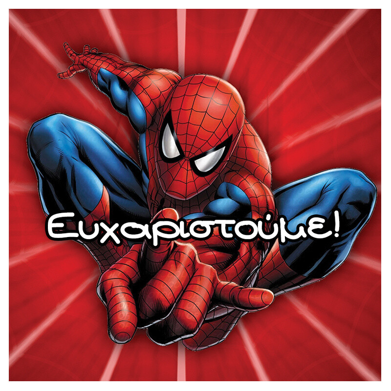 Σουβέρ χάρτινο Spiderman/8τμχ