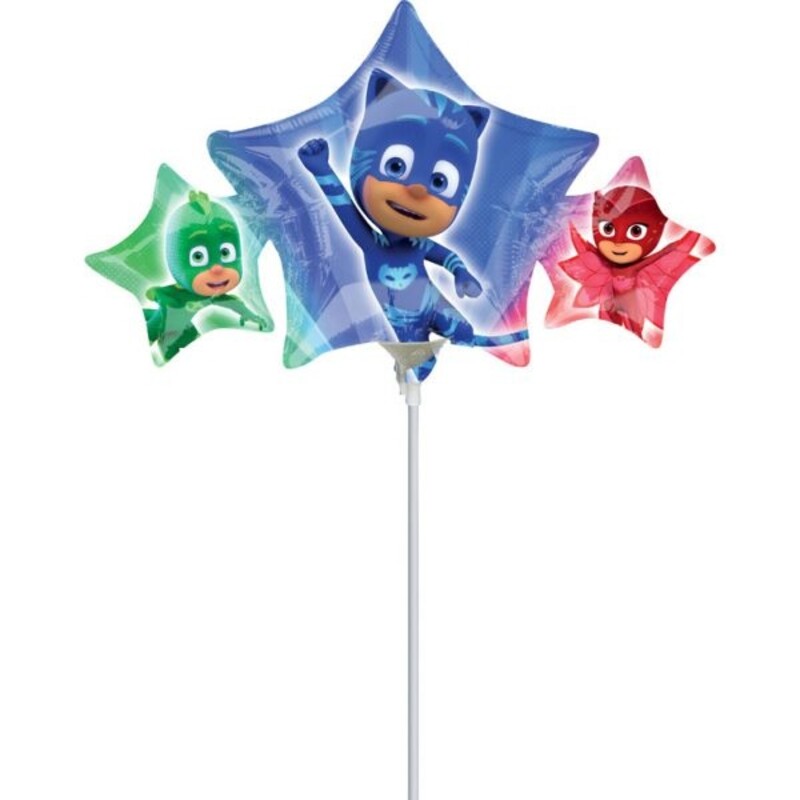 Μπαλόνι Φοιλ Μίνι Σχήμα PJ MASKS για καλαμάκι 43X22 εκ.