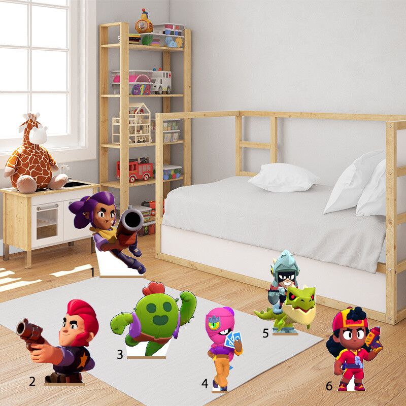 Διακοσμητική φιγούρα Brawl Stars 50cm Ξύλινη με βάση/1 τμχ