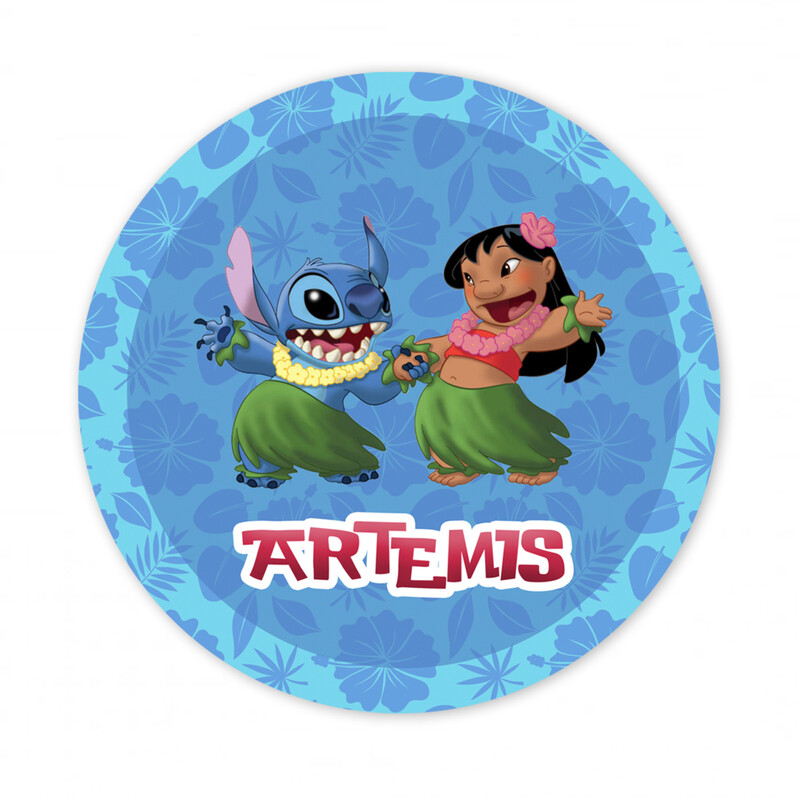 Αυτοκόλλητο με όνομα Lilo & Stitch 27cm