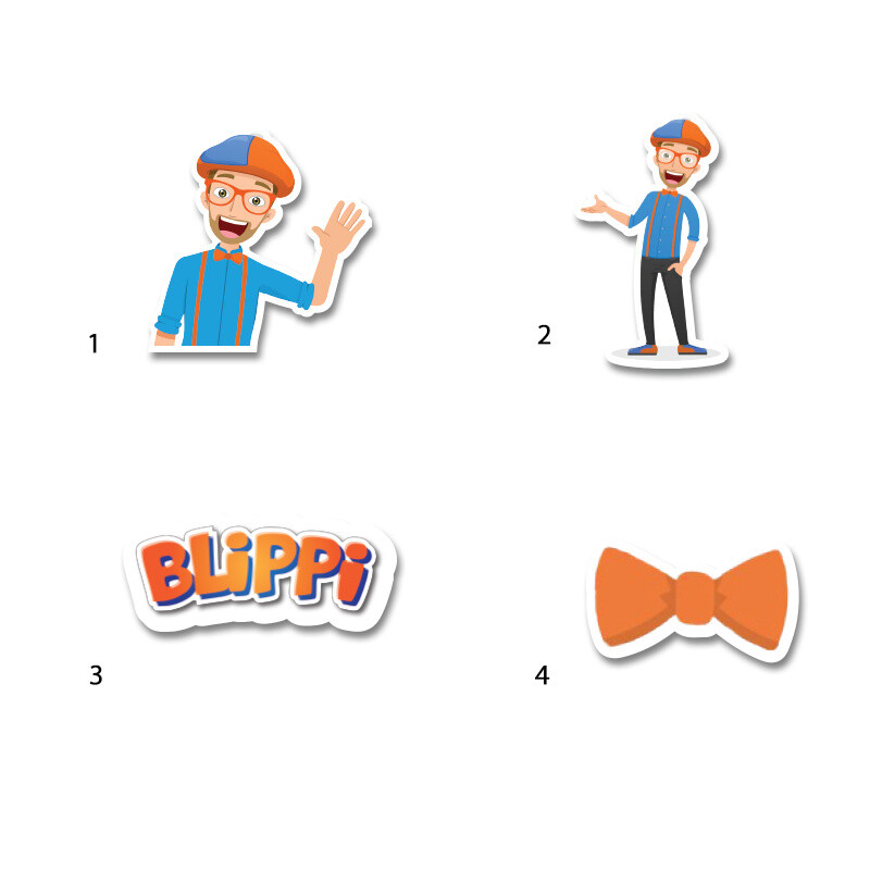 Διακοσμητική φιγούρα Blippi 5cm Ξύλινη/1τμχ