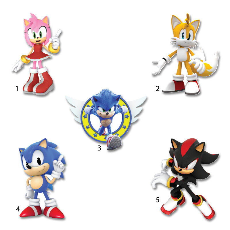 Διακοσμητική φιγούρα Sonic 10cm Ξύλινη/1τμχ