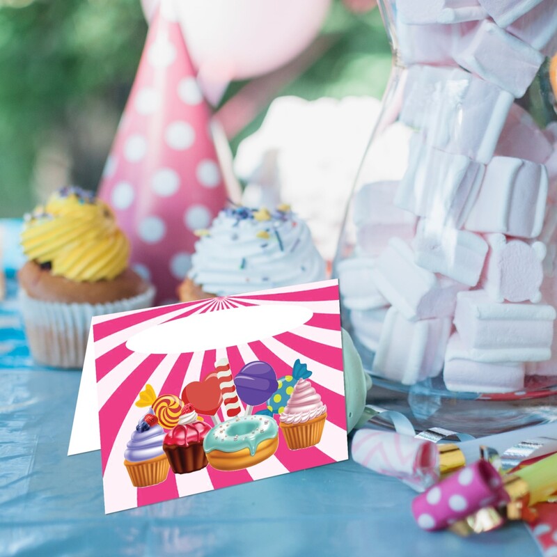 Καρτελάκι Μπουφέ Sweet Shop/ 6τμχ
