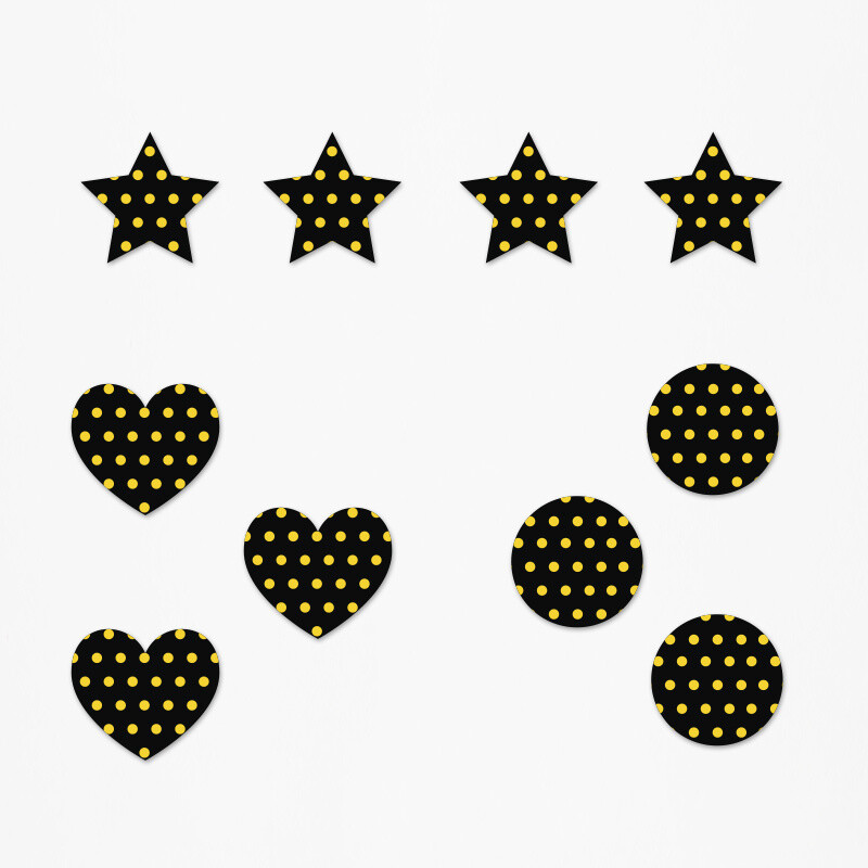 Ξύλινα διακοσμητικά ΑΕΚ Pattern mix/ 10τμχ(2cm)