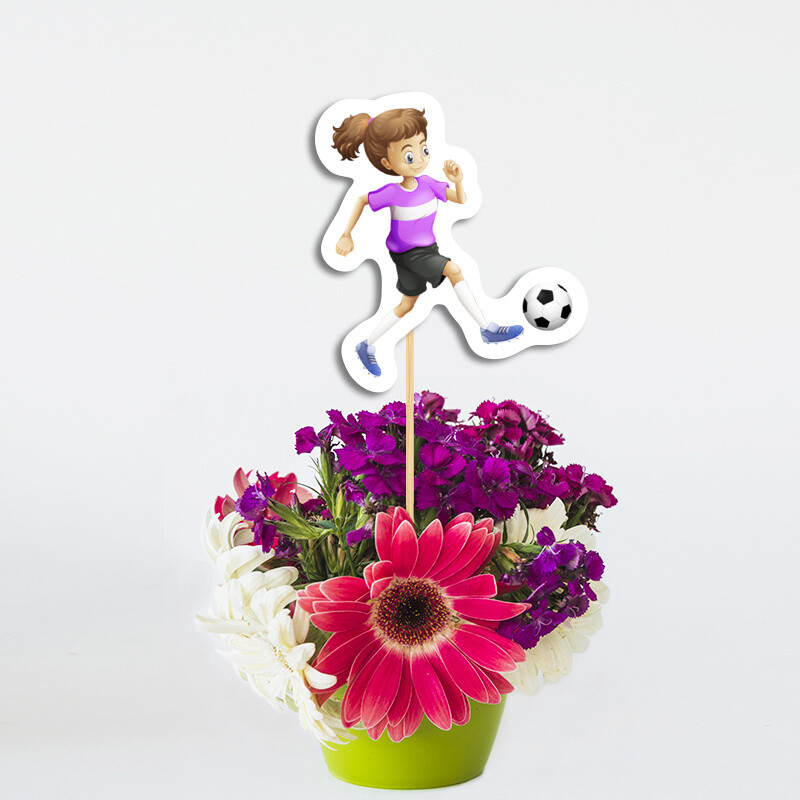 Χάρτινο διακοσμητικό Τοππερ Soccerina / 20cm