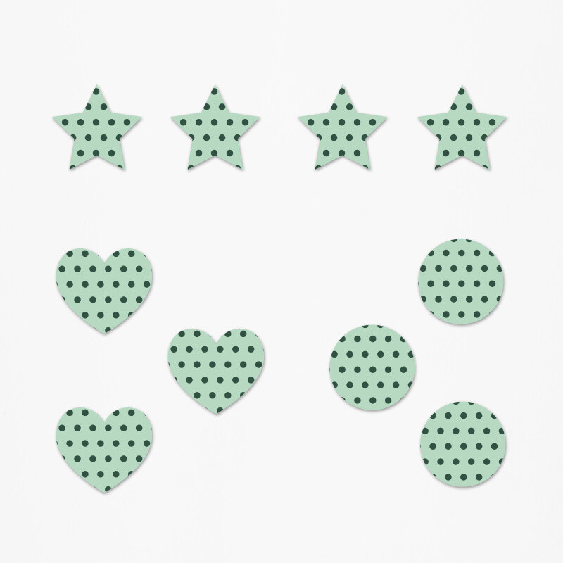 Ξύλινα διακοσμητικά Brawl Stars Pattern mix/ 10τμχ(2cm)