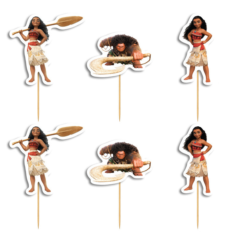 Cupcake toppers Moana 10cm / 8τμχ