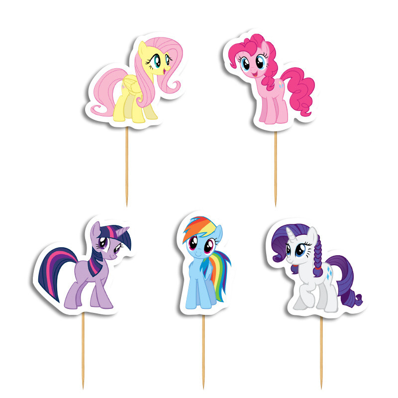 Cupcake toppers My Little Pony 10cm / 8τμχ