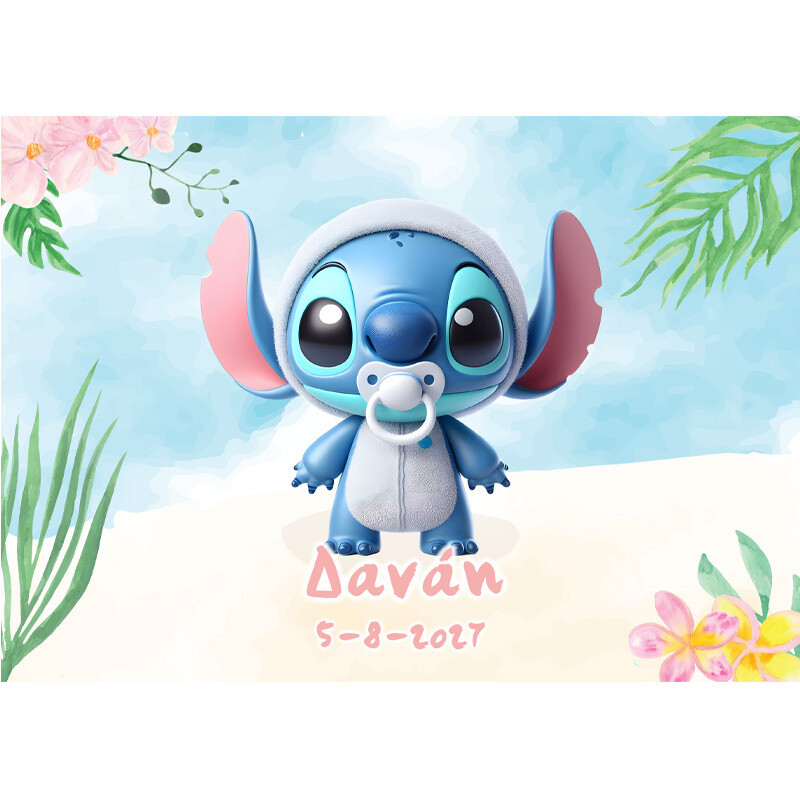Σουπλά χάρτινο με όνομα Baby Stitch / Α4(21cm*29,7cm)