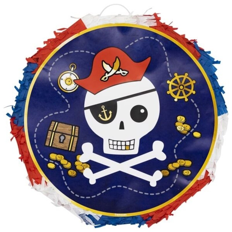 Πινιάτα αναδιπλούμενη Πειρατή /Pirate  Διάμετρος30εκ