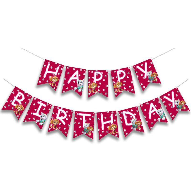 Γιρλάντα Γράμματα Skye and Everest Happy Birthday