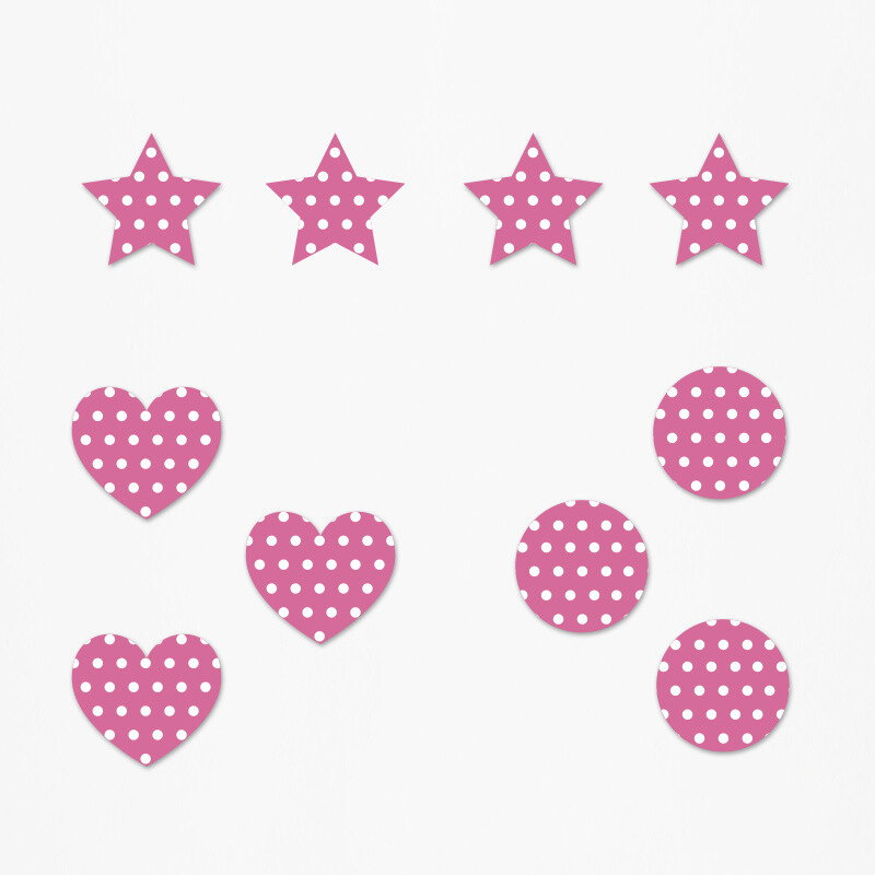 Ξύλινα διακοσμητικά Minnie Pattern mix/ 10τμχ(2cm)