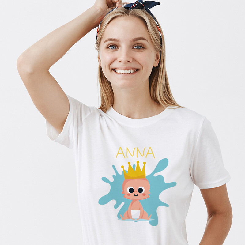 Γυναικείο T-shirt 1st Birthday boy για την Μαμά με όνομα
