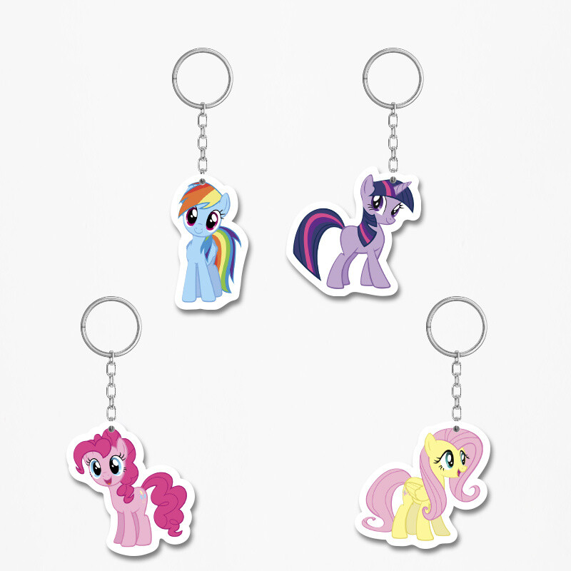 Ξύλινα Μπρελόκ My Little Pony 5cm/ 4τμχ