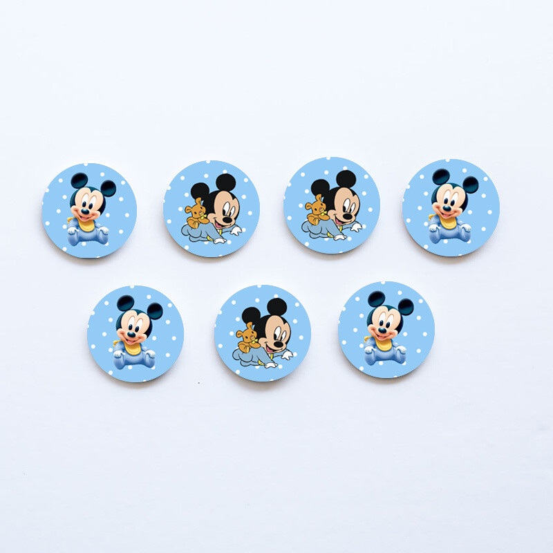 Ξύλινες Κονκάρδες Baby Mickey / 8τμχ