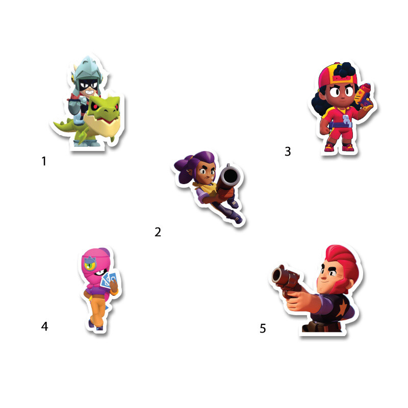 Διακοσμητική φιγούρα Brawl Stars 5cm Ξύλινη/1τμχ