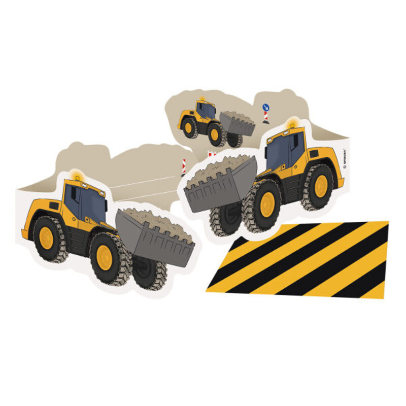 Προσκλήσεις με Φακέλους Construction Party 14 x 8 εκ  / 8 τεμ